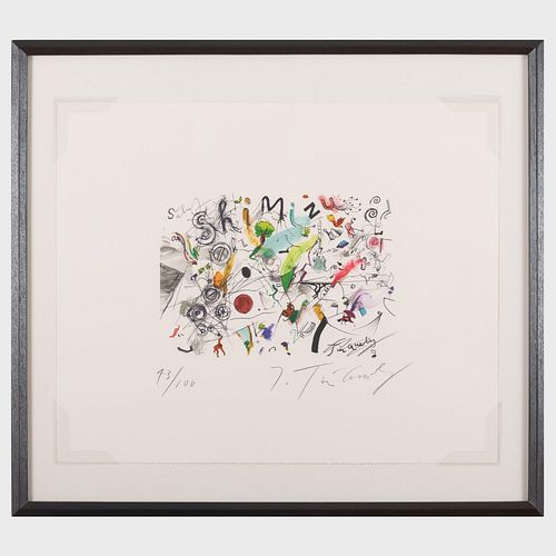 Appraisal: JEAN TINGUELY - UNTITLEDLithograph in colors on wove paper signed