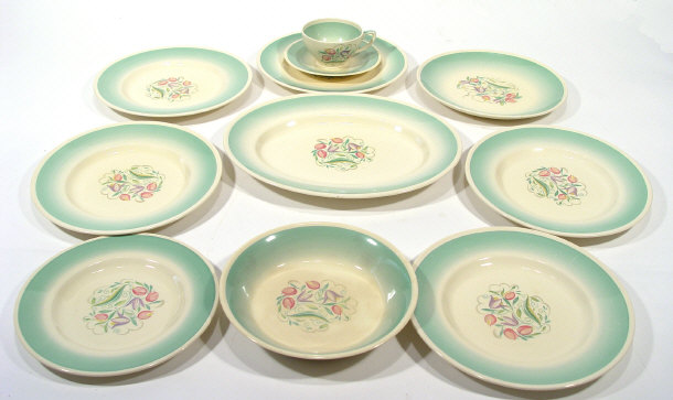 Appraisal: Selection of Susie Cooper floral patterned dinnerware including a cup