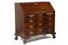 Appraisal: DESK - Circa custom mahogany block front slant lid desk