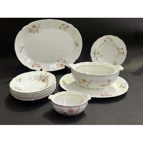 Appraisal: Bishop and Stonier plates platters and tureens approx cm W