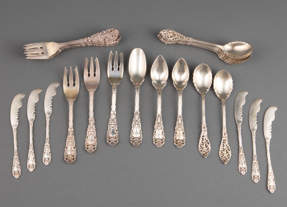 Appraisal: Group of Dominick Haff Sterling Silver Flatware incl Renaissance pattern