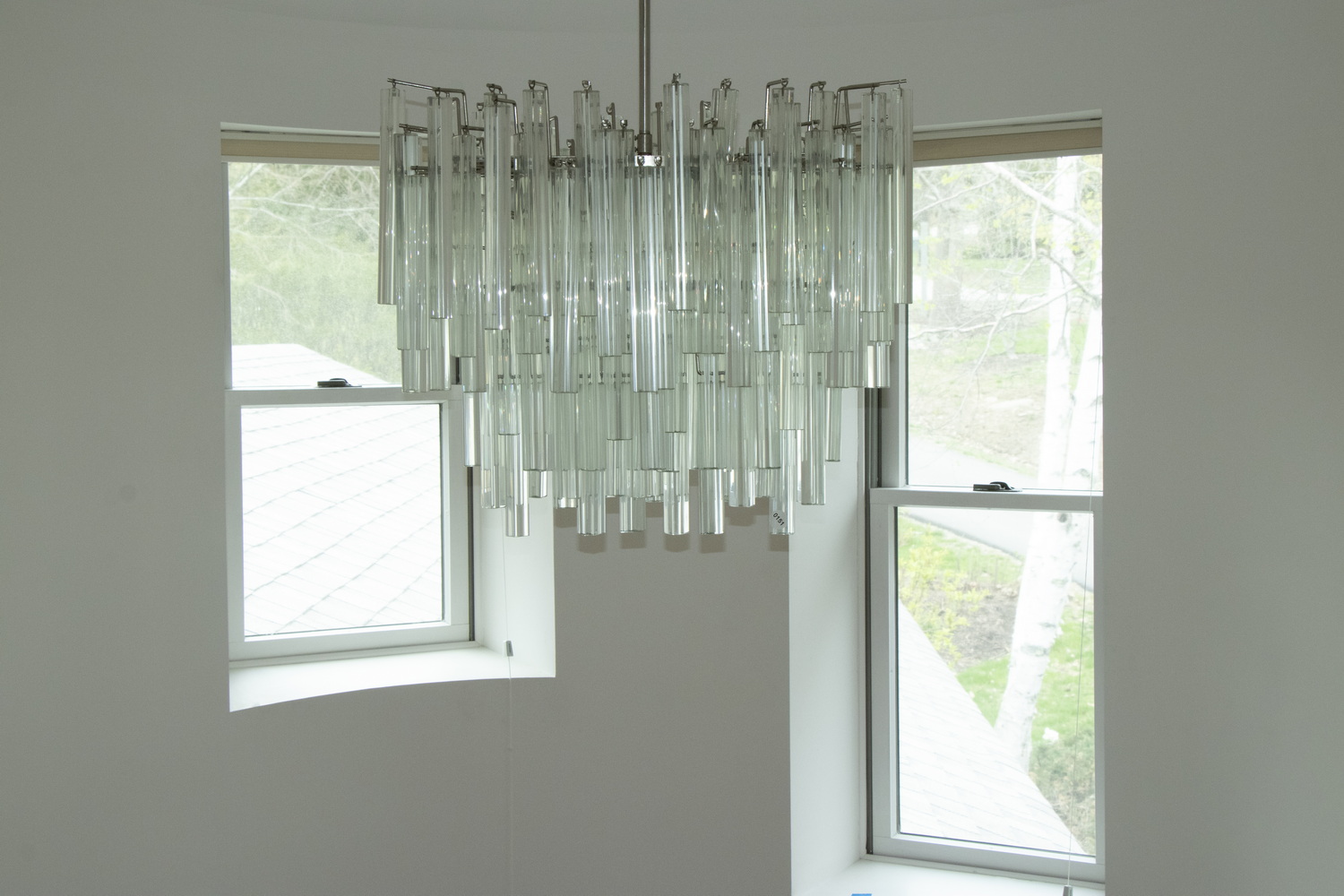 Appraisal: OVAL FORM TIERED PRISM CHANDELIER An oval form Chandelier with