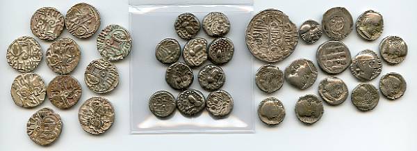 Appraisal: Miscellaneous Unidentified Indo-Greek and Islamic Silver Coinage Worthy of closer