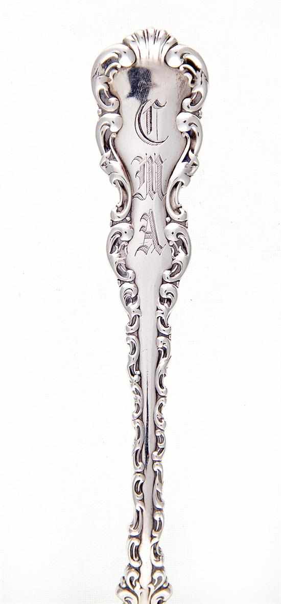 Appraisal: Whiting Louis XV pattern sterling serving pieces New York circa