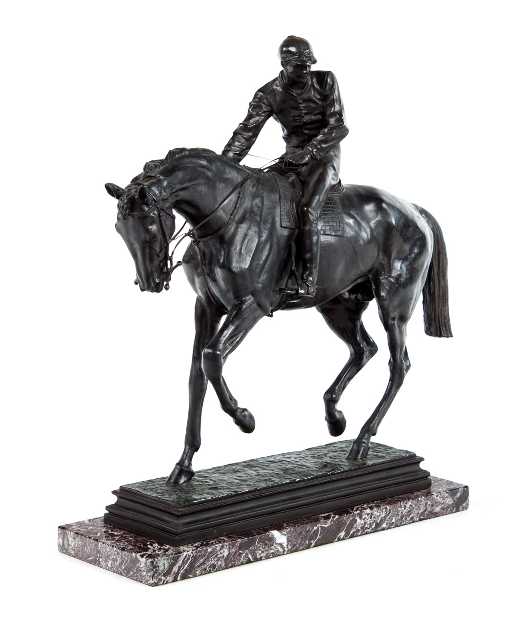 Appraisal: Bonheur Horse and Jockey bronze Isadore Jules Bonheur French -