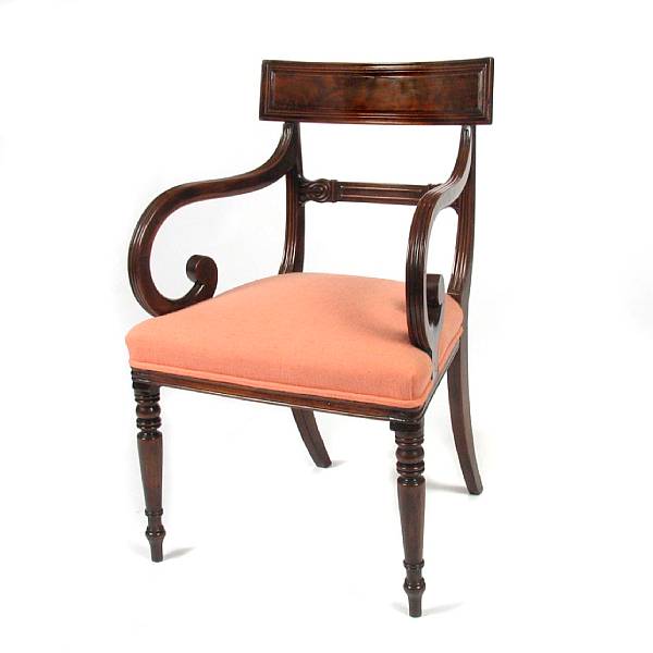 Appraisal: A set of six William IV dining chairs height in