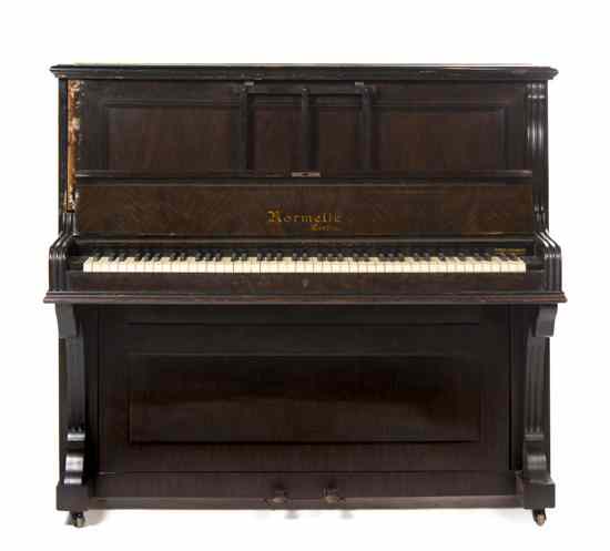 Appraisal: An English Mahogany Upright Piano Hormelle of typical form Height