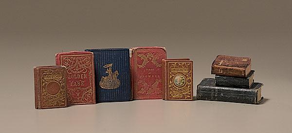 Appraisal: A COLLECTION OF MINIATURE BOOKS total some leather bound some