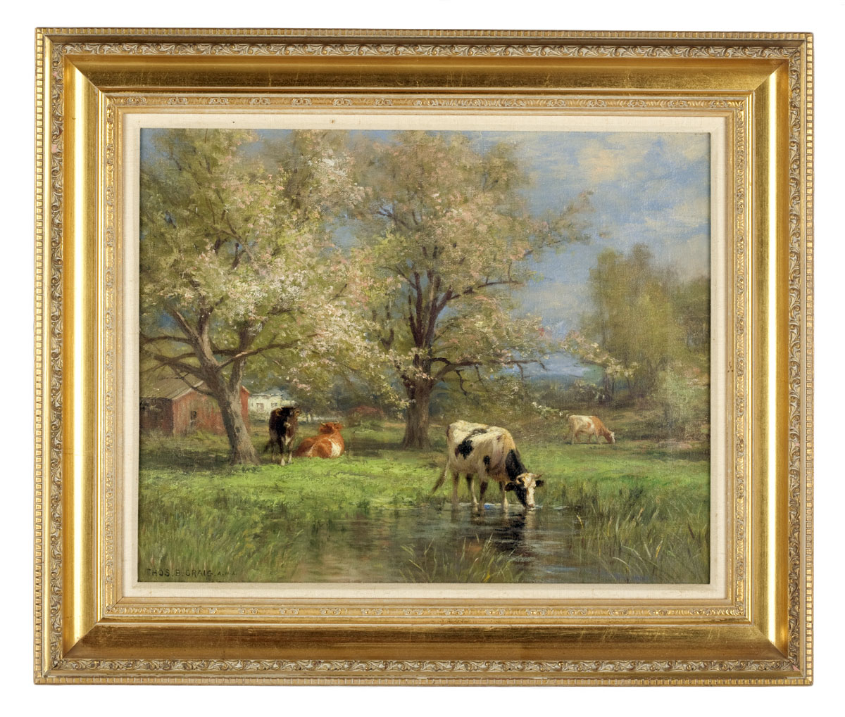 Appraisal: THOMAS BIGELOW CRAIG AMERICAN - A MAY MORNING Oil on