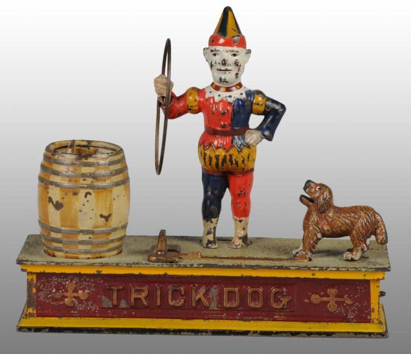 Appraisal: Cast Iron Trick Dog Mechanical Bank Description Manufactured by Shepard