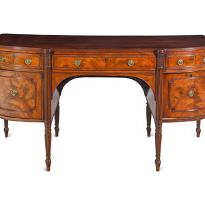 Appraisal: A George III Mahogany Sideboard Circa Height x width x