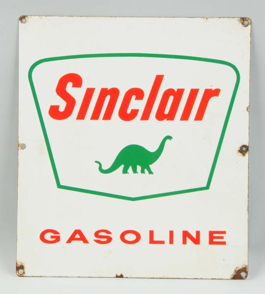 Appraisal: s Sinclair Gasoline Advertising Sign This Sinclair porcelain sign has