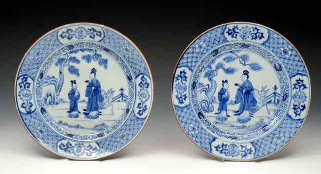 Appraisal: A COLLECTION OF ELEVEN CHINESE BLUE AND WHITE PORCELAIN EXPORT