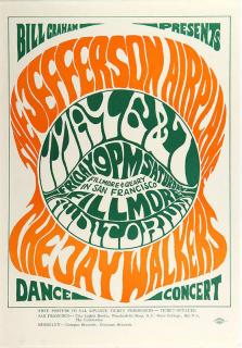 Appraisal: Bill Graham Vintage Rock Poster BG Wes Wilson American b