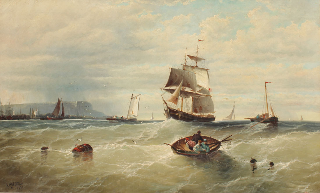 Appraisal: HOWARD Adolph British th C ''A Breezy Day off Margate''