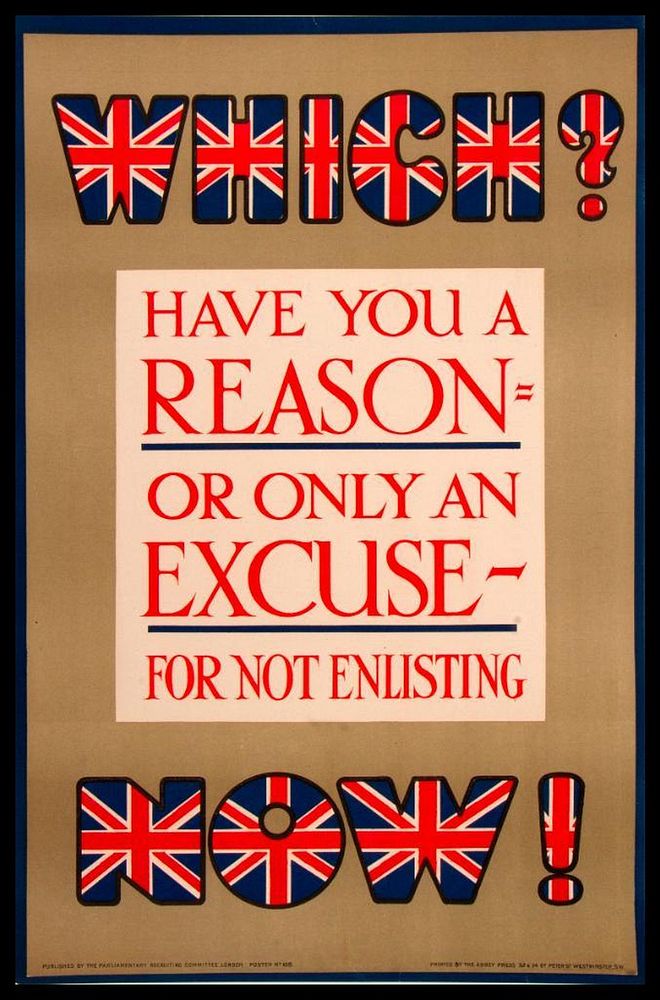 Appraisal: British World War I Poster Vintage World War I Poster