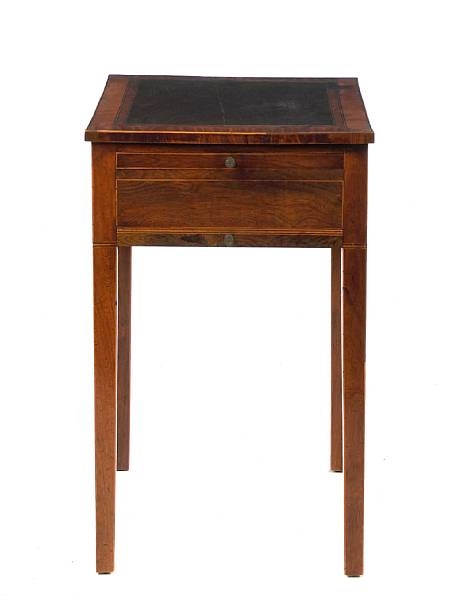 Appraisal: A George III inlaid mahogany occasional table height in width