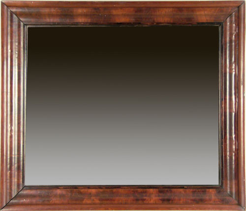 Appraisal: Empire mahogany mirror th c l w