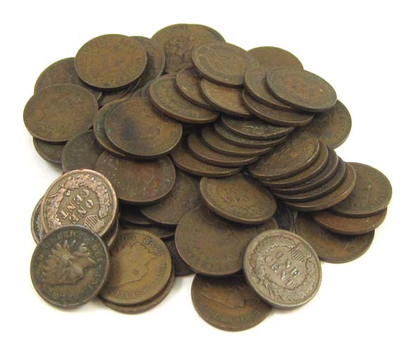 Appraisal: U S INDIAN HEAD PENNY COLLECTION total coins including -S