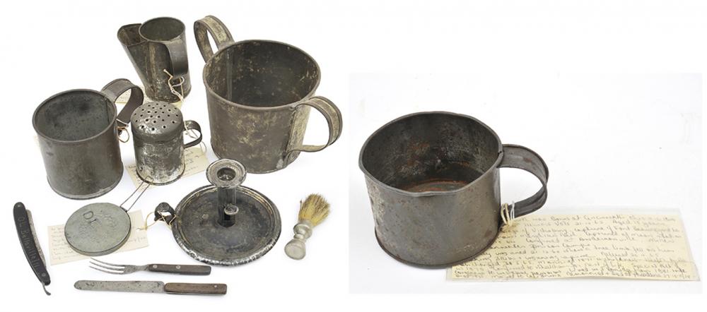 Appraisal: A COLLECTION OF AMERICAN CIVIL WAR RELATED ITEMS INCLUDING TIN