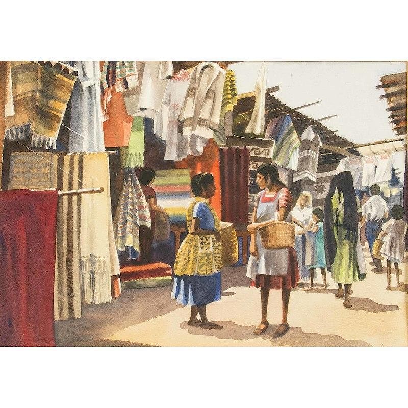 Appraisal: Millard Carpenter Painting Framed watercolor Cuernavaca by Millard Carpenter Signed