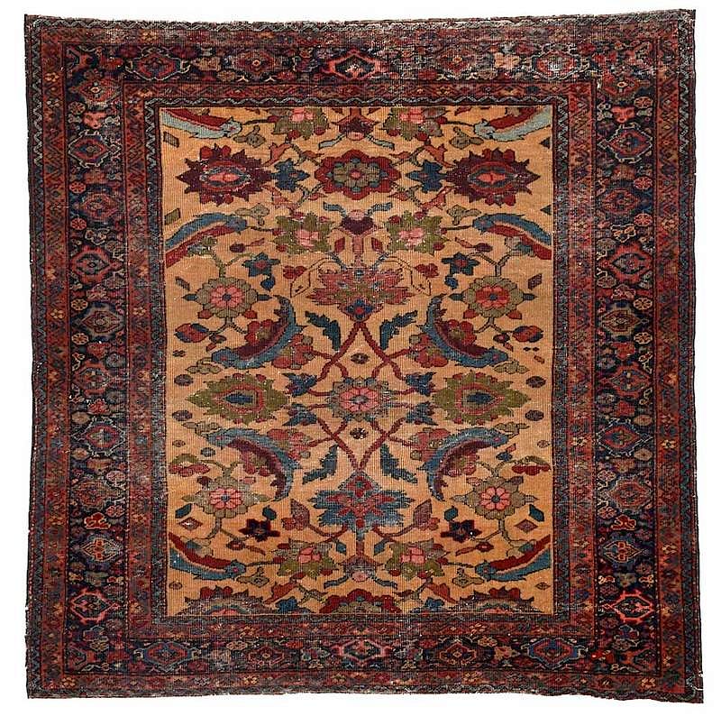 Appraisal: Sultanabad Rug Persian early th century taupe field with flowering