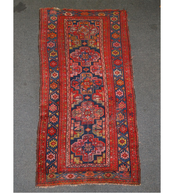 Appraisal: Three Hamadan rugs Longest x All show uniform wear and