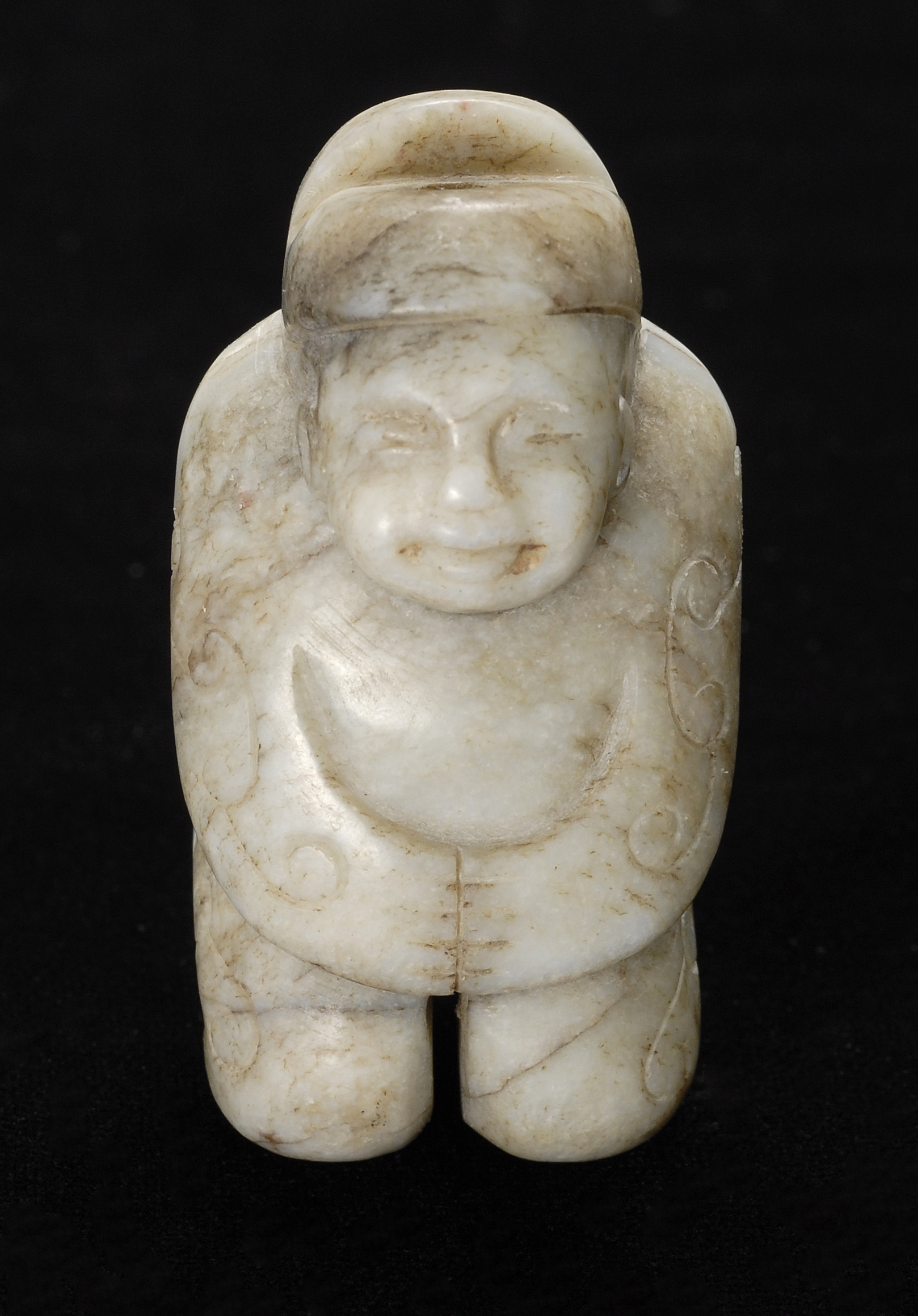 Appraisal: CHICKEN BONE JADE CARVING Song StyleIn the form of a