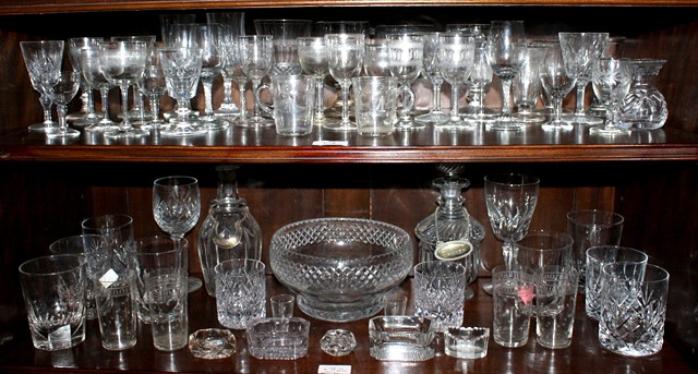 Appraisal: A LARGE QUANTITY OF GLASSWARE TO INCLUDE a rummer a