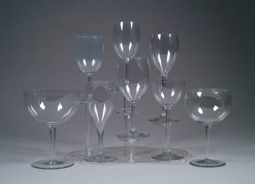 Appraisal: FINE ASSEMBLED SET OF EIGHTY PIECES OF BACCARAT STEMWARE Bottoms