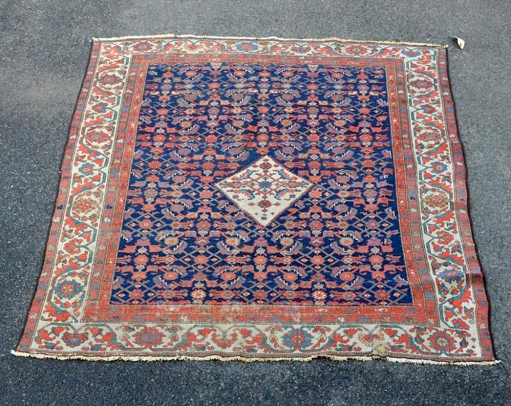 Appraisal: Oriental Rug Oriental rug Pile wear loss end losses repairs