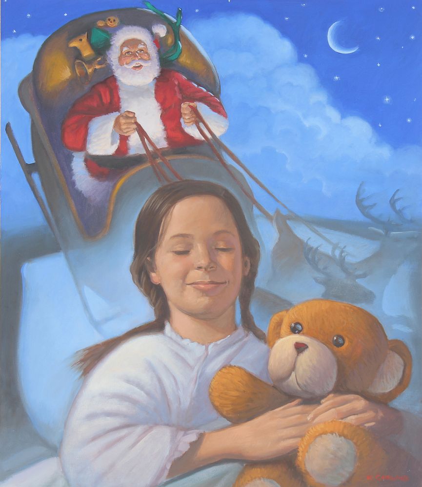 Appraisal: Michael Garland B Dreaming of Santa Michael Garland American B