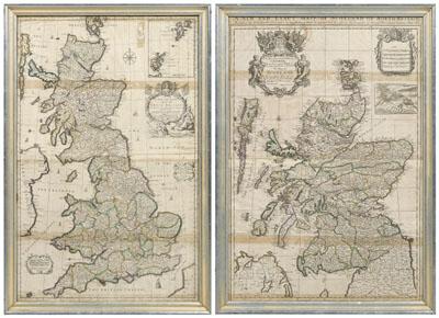 Appraisal: Two Overton British maps Henry Overton British working - one