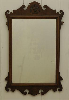 Appraisal: Chippendale-Style Mahogany Mirror