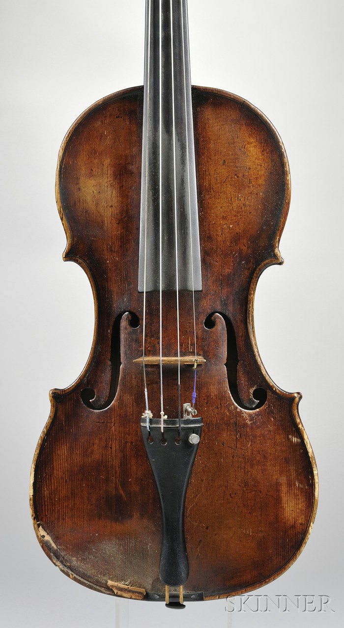 Appraisal: Tyrolean Violin c labeled JOANNES KEFFER length of back mm