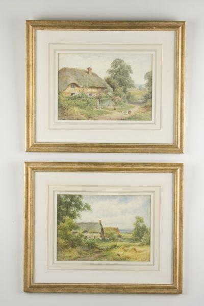 Appraisal: Henry Sylvester Stannard - Two Works the first titled Harvest