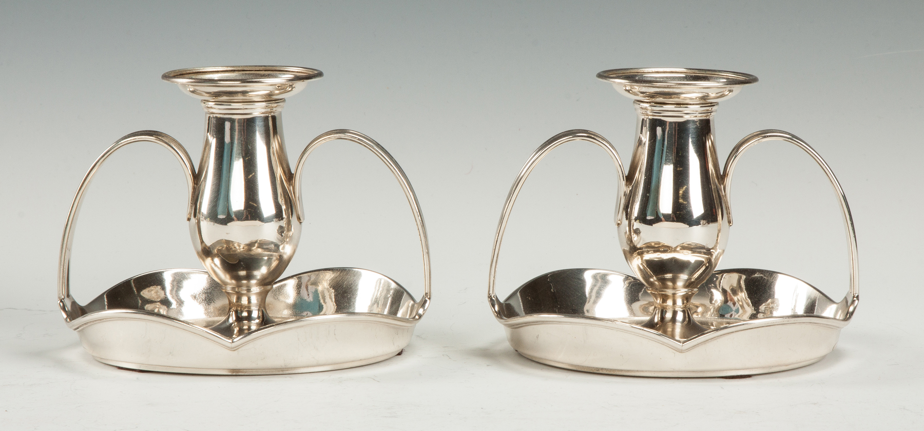 Appraisal: Pair of Howard Co NY Sterling Silver Art Nouveau Candlesticks