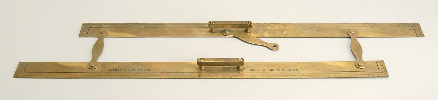 Appraisal: PAIR OF BRASS PARALLEL RULES Early th CenturyBy Kelvin Hughes