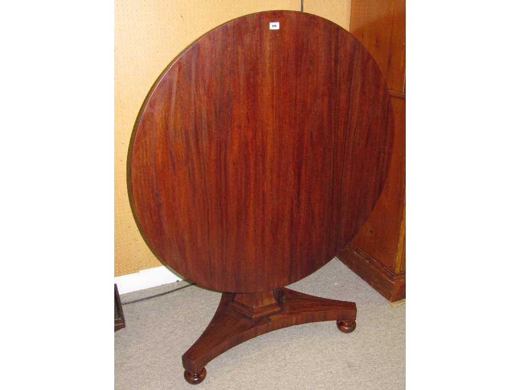 Appraisal: Mahogany tilt-top breakfast table