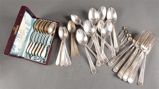 Appraisal: Group of Towle silver flatware with beaded edge comprising forks