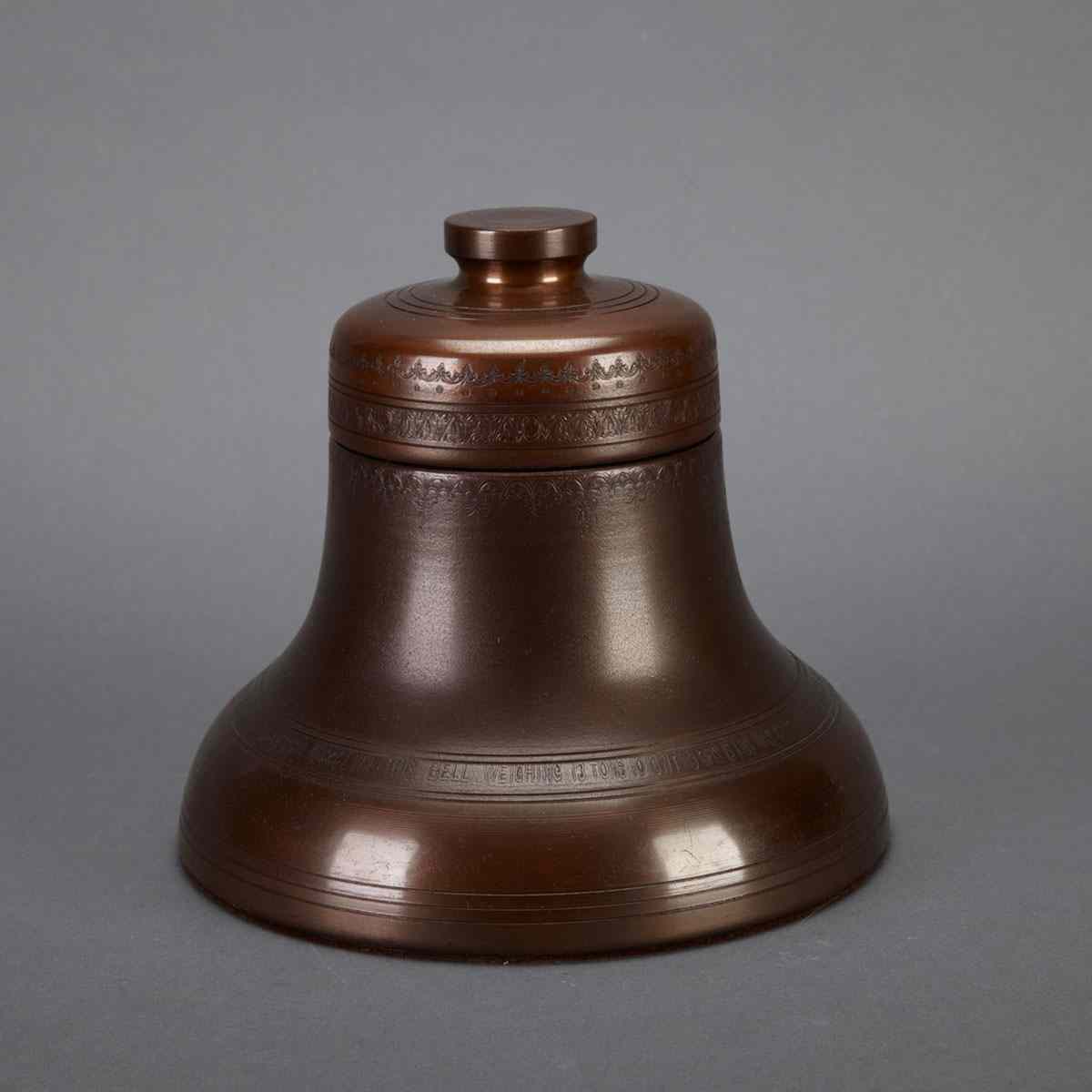 Appraisal: Big Ben Bell Form Tobacco Canister Alfred Dunhill mid th