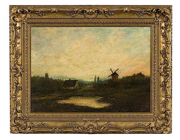 Appraisal: TWILIGHT IN NORMANDY BY HOMER DODGE MARTIN AMERICAN - oil