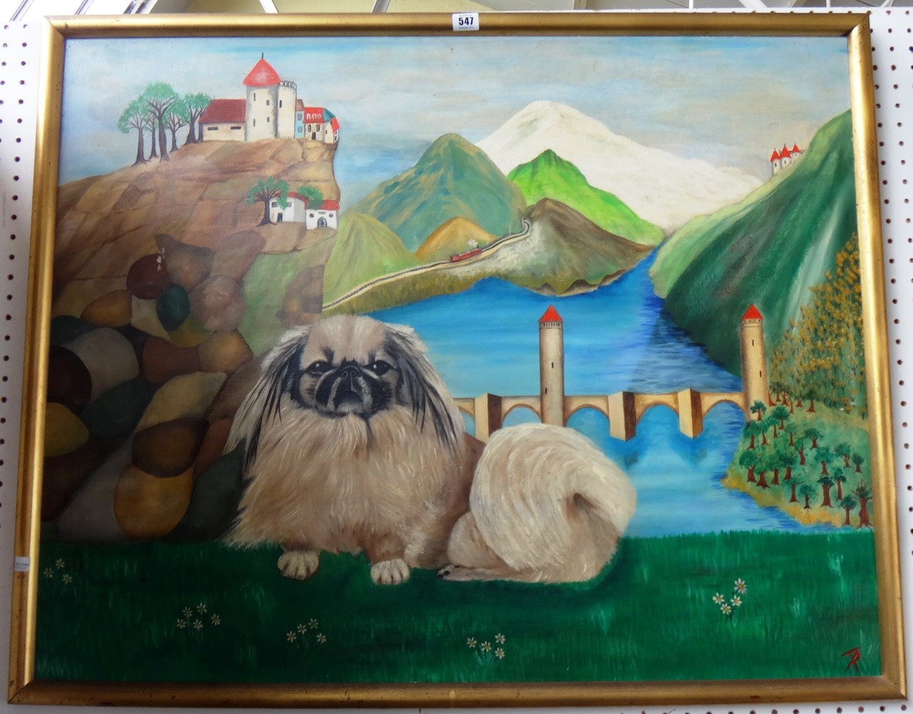 Appraisal: Tanis Phillips th century 'Ping Pong' a Pekinese dog in