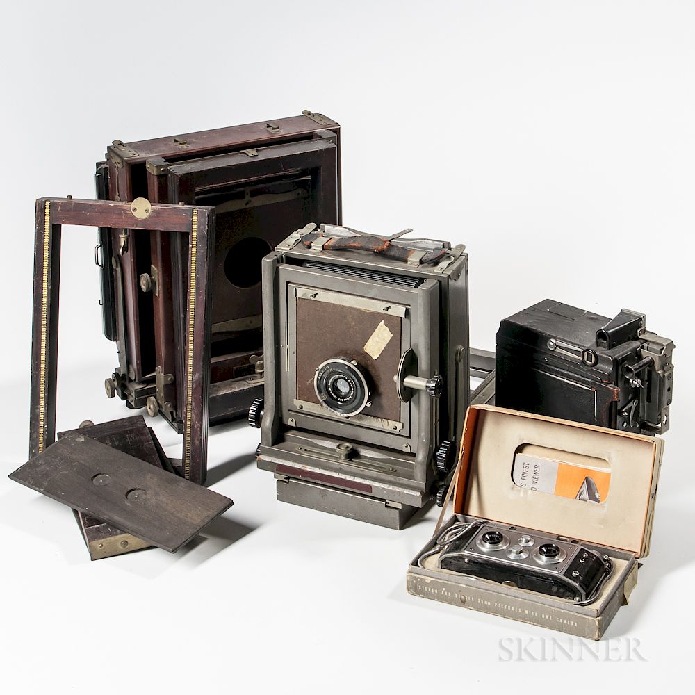 Appraisal: Two Large Format Cameras and a Busch Verascope Two Large