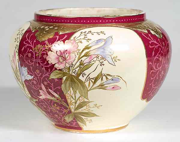 Appraisal: Royal Bonn Jardiniere Germany A Royal Bonn jardiniere with floral