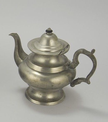 Appraisal: ANTIQUE AMERICAN TEAPOT By Josiah Danforth of Middletown CT Some