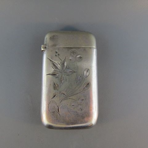 Appraisal: Pairpoint Silverplate Match Safe floral