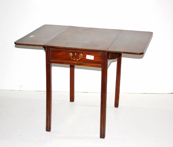 Appraisal: A George III mahogany pembroke table late th early th