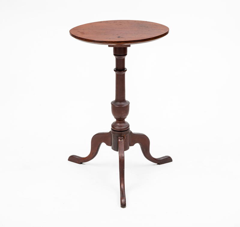 Appraisal: FEDERAL MAHOGANY CANDLESTAND in x in x in Collection of