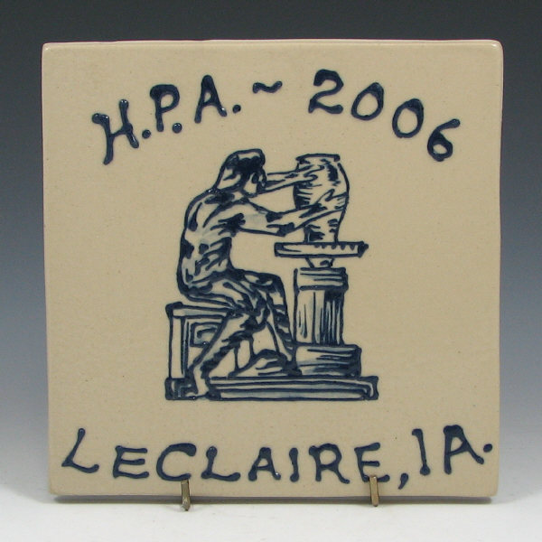 Appraisal: Hull Pottery Assoc ' Midwest Commem Tile Hull Pottery Association